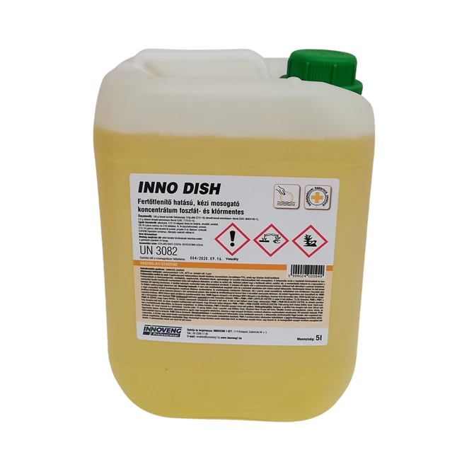 Mosogatószer 5000 ml., kézi, fertőtlenítő hatással Inno-Dish