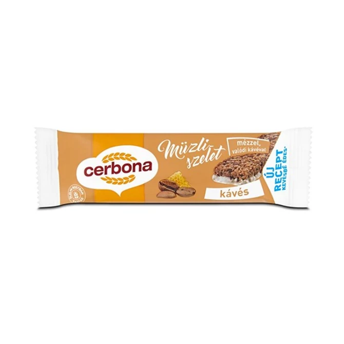 Müzliszelet CERBONA kávés 20g