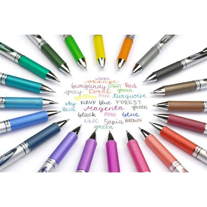 Rollertoll zselés 0.7mm, Pentel EnerGel BL77-S3X, írásszín türkiz