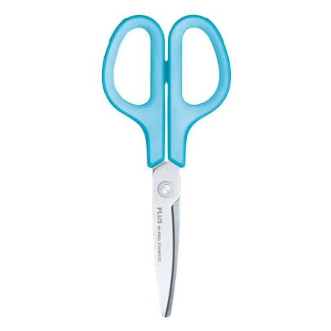 Olló, általános, balkezes, 17,5 cm, PLUS 