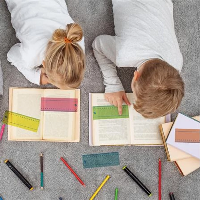 Vonalzó készlet, műanyag, 18 cm, PUKKA PAD 