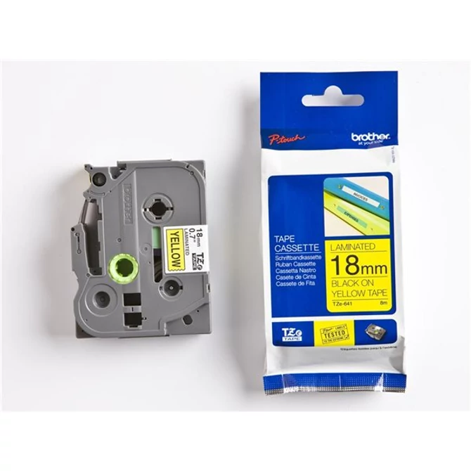 Feliratozógép szalag, 18 mm x 8 m, BROTHER, 