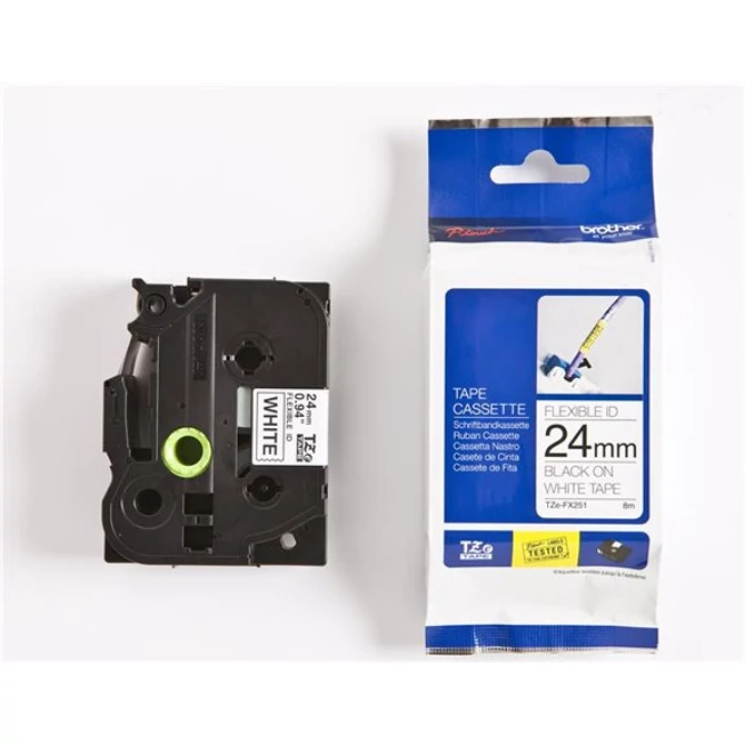 Feliratozógép szalag, flexibilis ID, 24 mm x 8 m, BROTHER, 