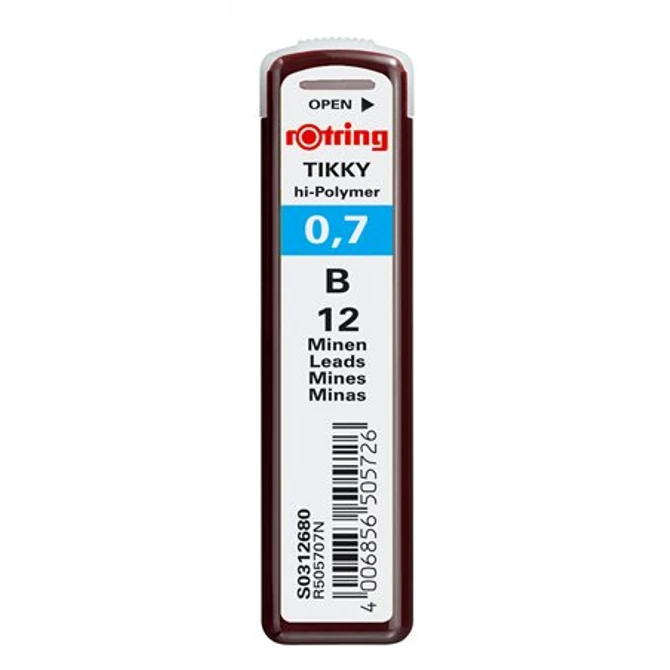 Ironbél 0,7mm, B Rotring Tikky, 12szál/tubus