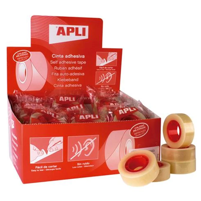 Ragasztószalag, 19 mm x 33 m, APLI 
