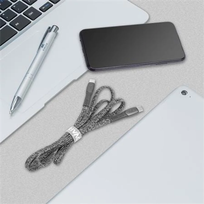 USB kábel, USB-C - USB-C, 1,2 m, RIVACASE 