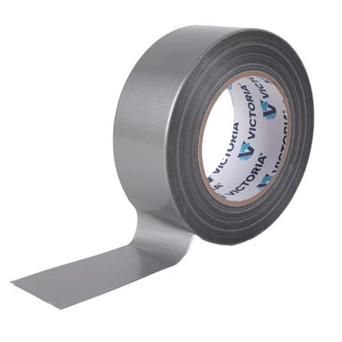 Ragasztószalag, 48mm x 50m,  szálerősített, szupererős, VICTORIA FACILITY, ezüst