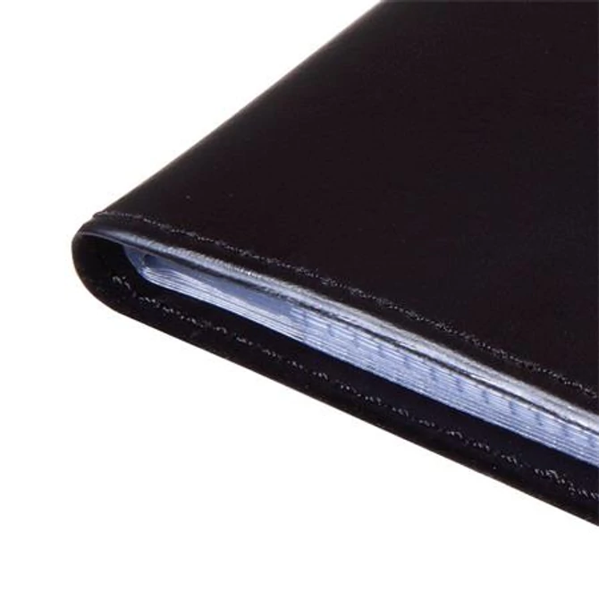 Névjegytartó, műbőr, 192 db-os, SIGEL, fekete