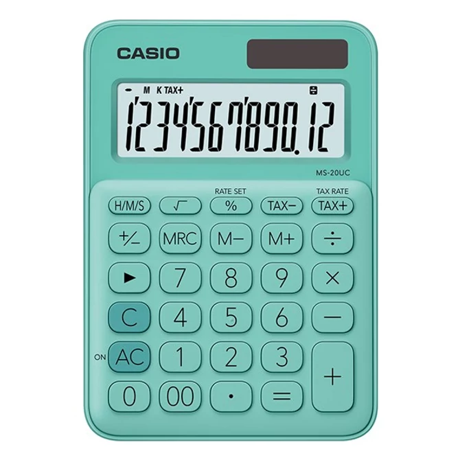 Számológép, asztali, 12 számjegy, CASIO, 