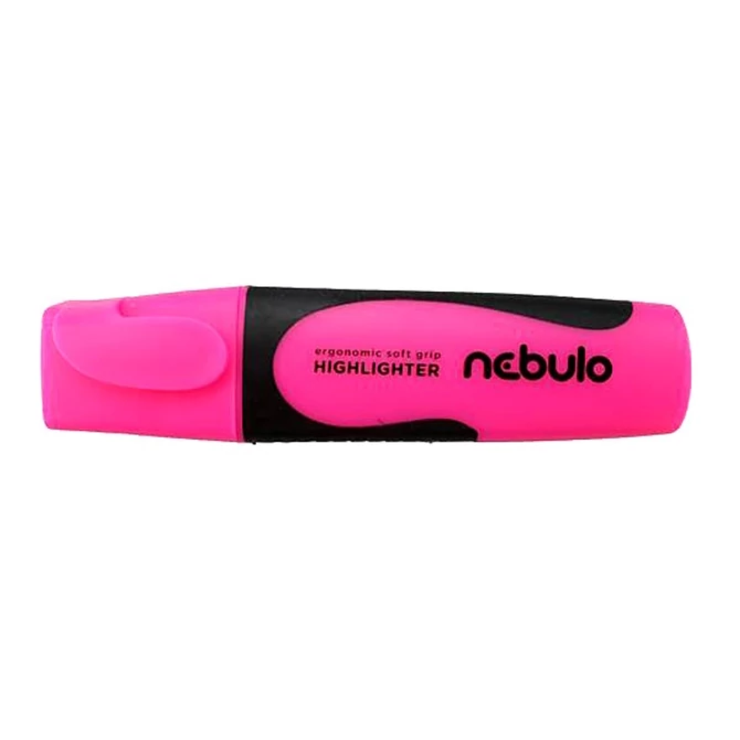 Szövegkiemelő, 2-5 mm, NEBULO, neon rózsaszín