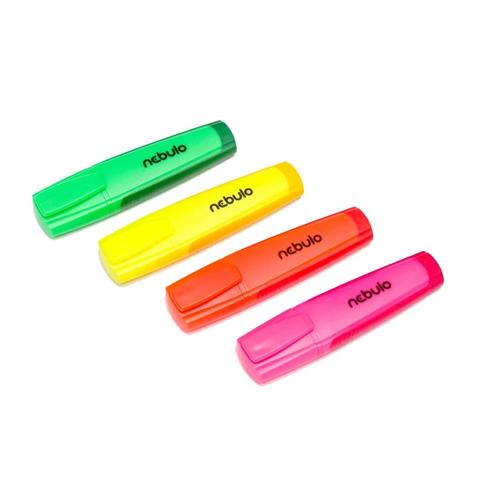 Szövegkiemelő, 2-5 mm, NEBULO, neon rózsaszín