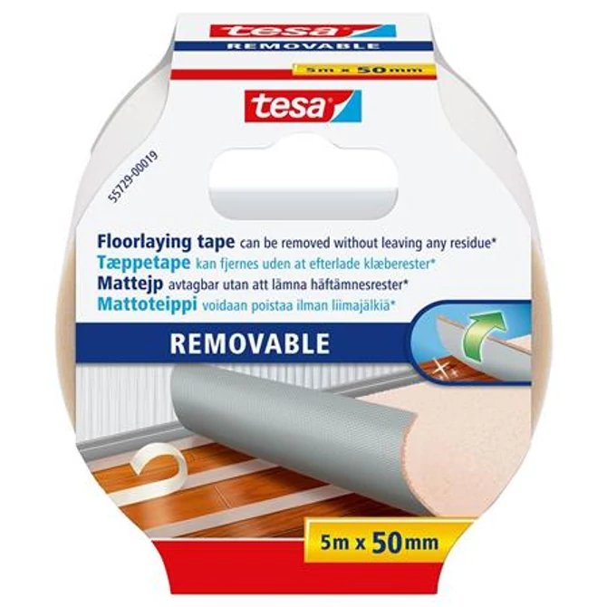 Ragasztószalag, kétoldalas, textilerősítésű, 50 mm x 5 m, TESA 