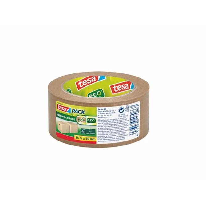 Csomagolószalag, papír, 50 mm x 25 m, TESA 