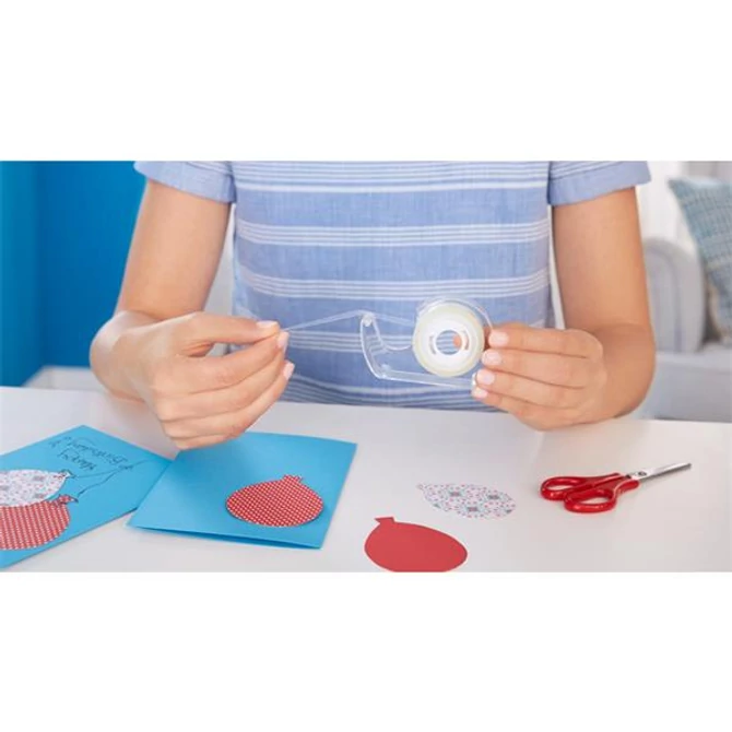 Ragasztószalag, kétoldalas, adagolón, 12 mm x 7,5 m, TESA 