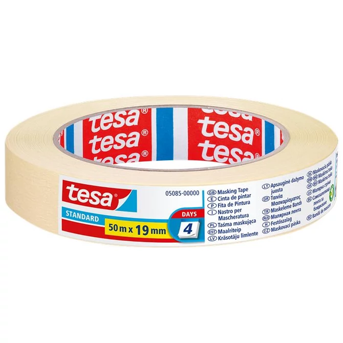 Festő- és mázolószalag, 19 mm x 50 m, TESA "Standard 5085"