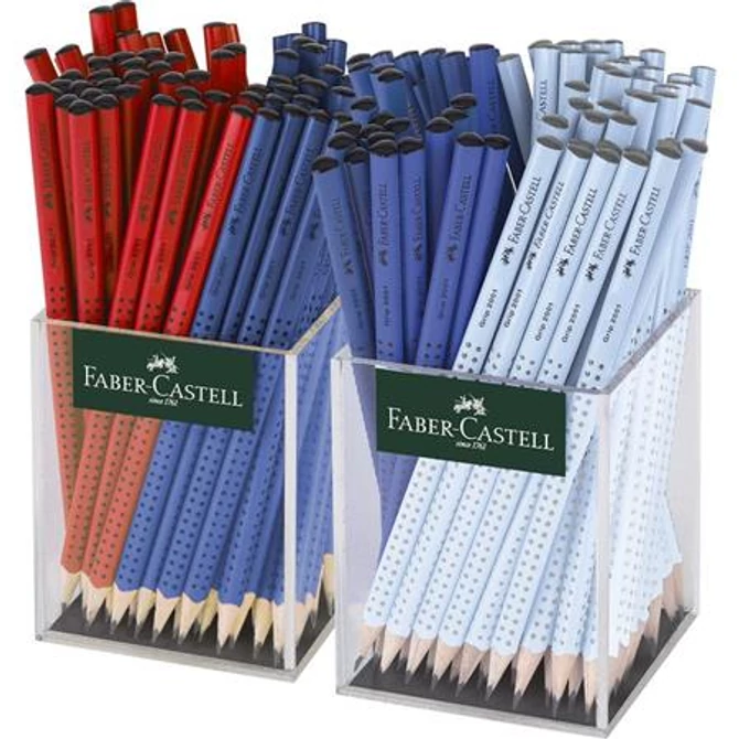 Grafitceruza display, B, háromszögletű, FABER-CASTELL 