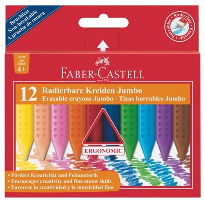 Zsírkréta, háromszögletű, FABER-CASTELL 