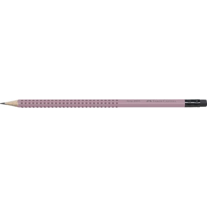 Grafitceruza radírral, B, háromszögletű, FABER-CASTELL 