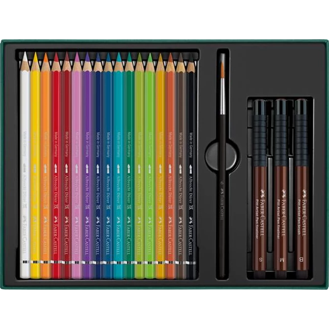 Akvarell ceruza készlet, ecsettel, FABER-CASTELL 