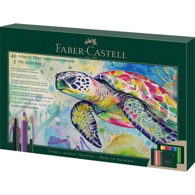Akvarell ceruza készlet, ecsettel, FABER-CASTELL 