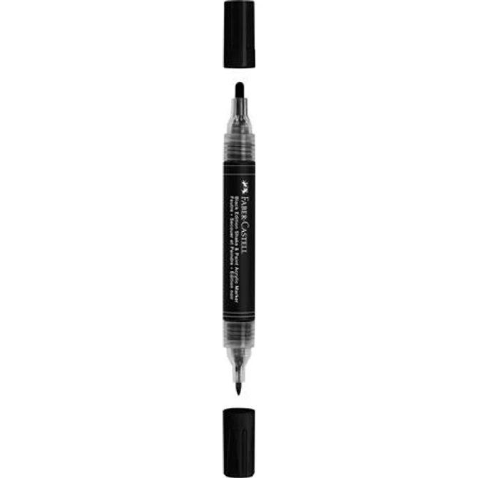 Dekormarker, 1,0/3,0 mm, kétvégű, akril, FABER-CASTELL 