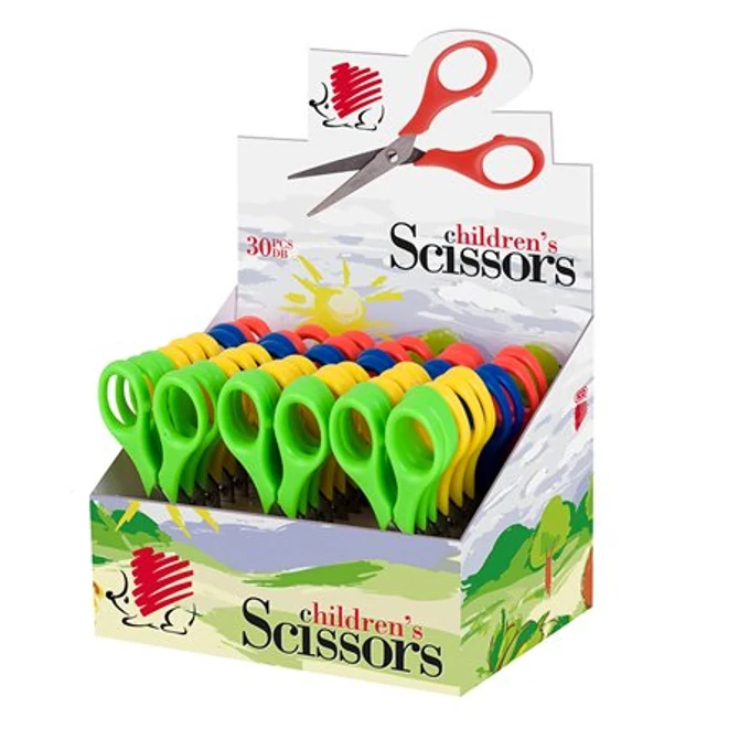 Olló display, iskolai, 13,5cm, ICO 