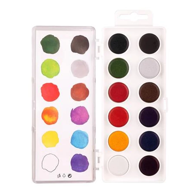 Vízfesték, 12 darabos, 22,5 mm, KOH-I-NOOR 