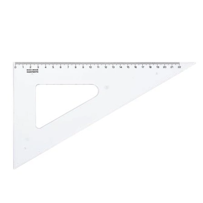 Háromszög vonalzó, műanyag, 60 °, KOH-I-NOOR