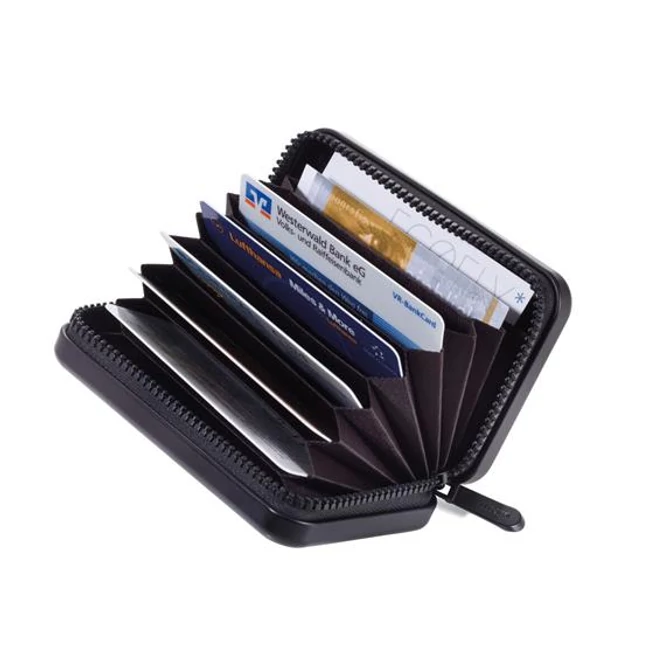 Bankkártyatartó, 20 db-os, RFID védelemmel, TROIKA, fekete