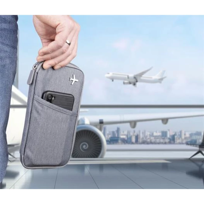 Dokumentumtároló, utazáshoz, RFID védelemmel, TROIKA 