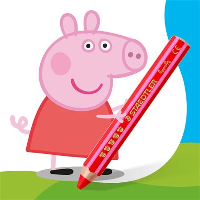 Színes ceruza készlet, hatszögletű, jumbo, STAEDTLER „Noris® junior 140