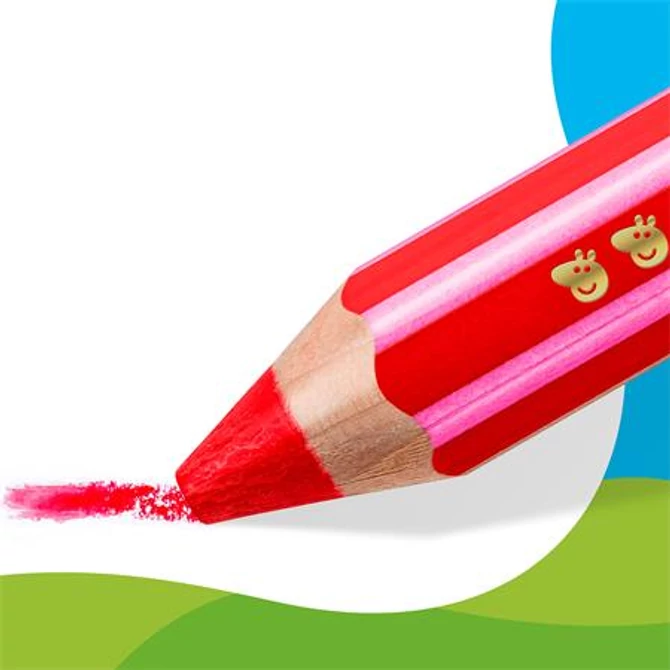 Színes ceruza készlet, hatszögletű, jumbo, STAEDTLER „Noris® junior 140