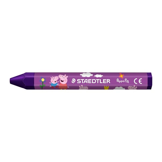 Zsírkréta, hatszögletű, jumbo, STAEDTLER „Noris® junior 224”, Peppa malac, 12 szín