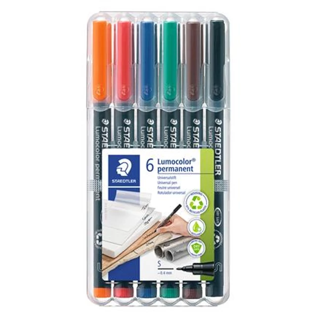 Alkoholos marker készlet, OHP, 0,4 mm, STAEDTLER 