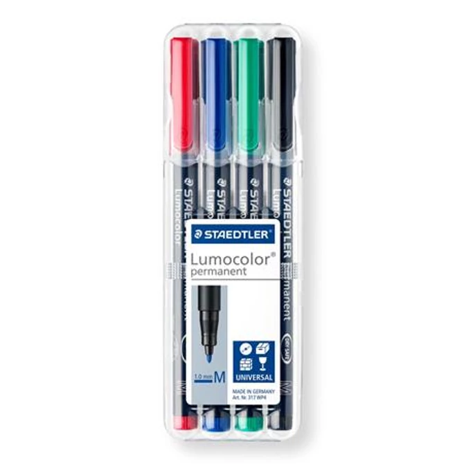 Alkoholos marker készlet, OHP, 1 mm, STAEDTLER 