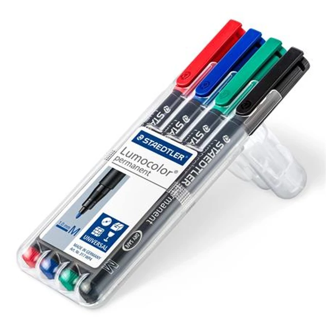 Alkoholos marker készlet, OHP, 1 mm, STAEDTLER 