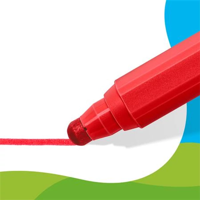 Filctoll készlet, 2,5 mm, kimosható, jumbo, STAEDTLER „Noris® junior 329”, Peppa malac, 6 szín