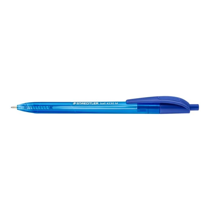 Golyóstoll, 0,5 mm, nyomógombos, STAEDTLER 