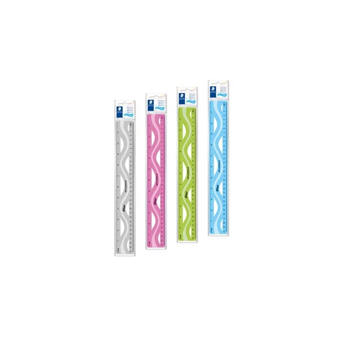 Vonalzó, műanyag, hajlítható, 30 cm, STAEDTLER 