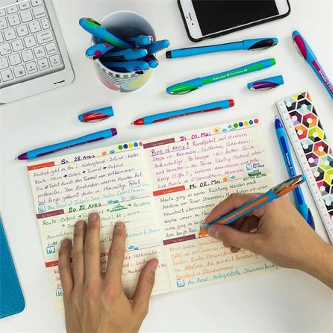 Golyóstoll 0,7mm, kupakos Schneider Slider Memo, írásszín zöld