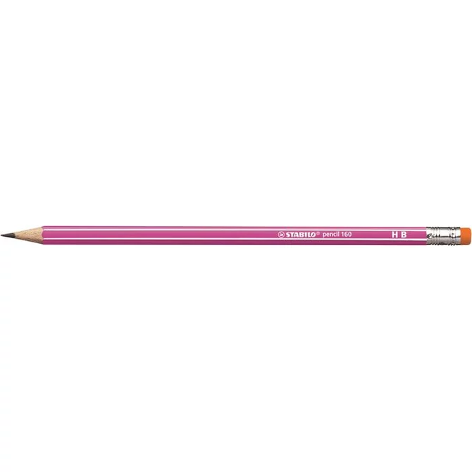 Grafitceruza radírral, HB, hatszögletű, STABILO 