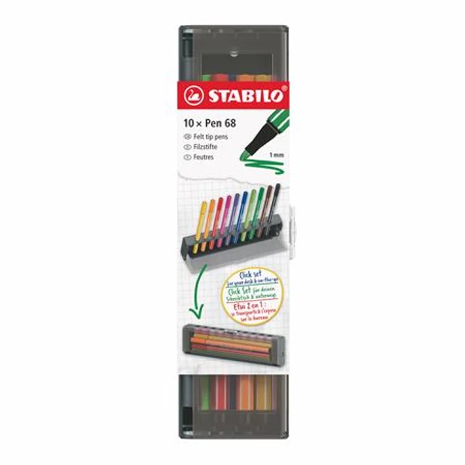 Filctoll készlet, 1 mm, STABILO 