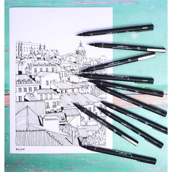 Tűfilc UNI Pin 0,4mm fekete