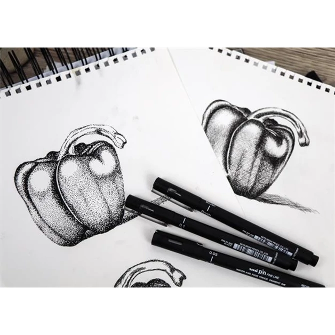 Ecsetfilc UNI Pin fekete