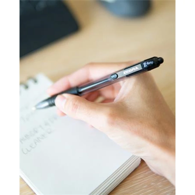 Golyóstoll, 0,27 mm, nyomógombos, ZEBRA 