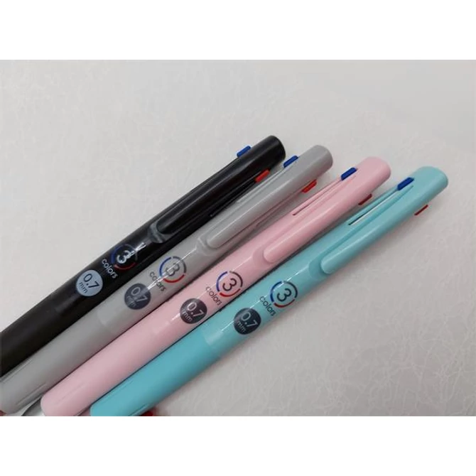 Golyóstoll ZEBRA bLen 3C 0,7mm fekete testű háromszínű