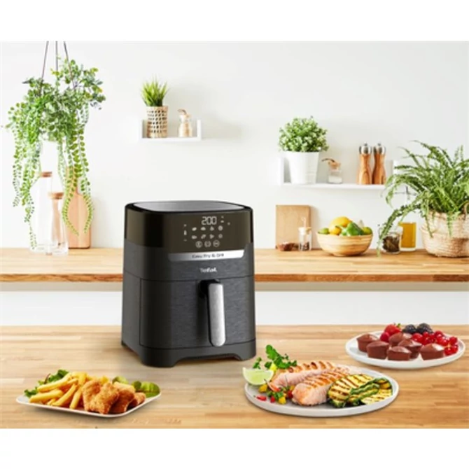 Tefal EY505815 Easy Fry&Grill 2 az 1-ben fekete forrólevegős sütő
