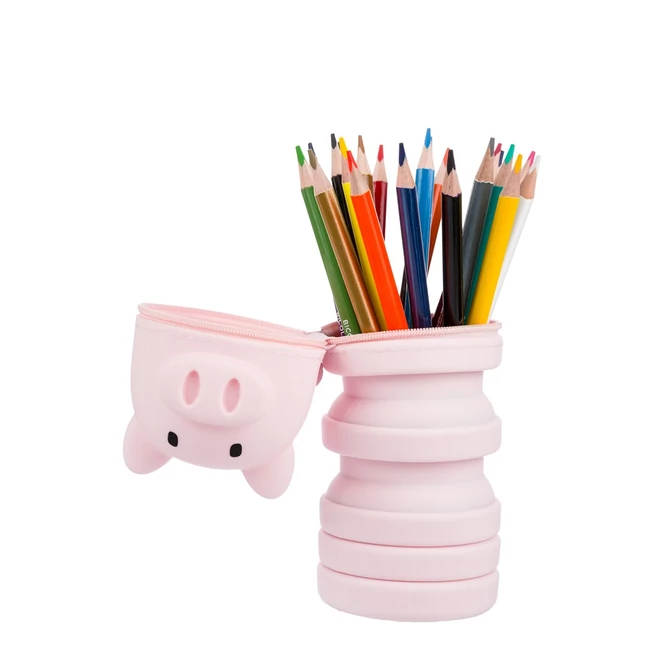 Tolltartó, szilikon, NEBULO, malac