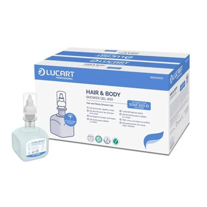 Tusfürdő és sampon, 0,4 l, LUCART 
