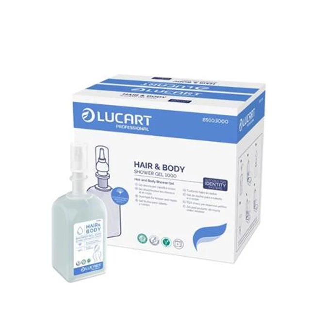 Tusfürdő és sampon, 1 l, LUCART 